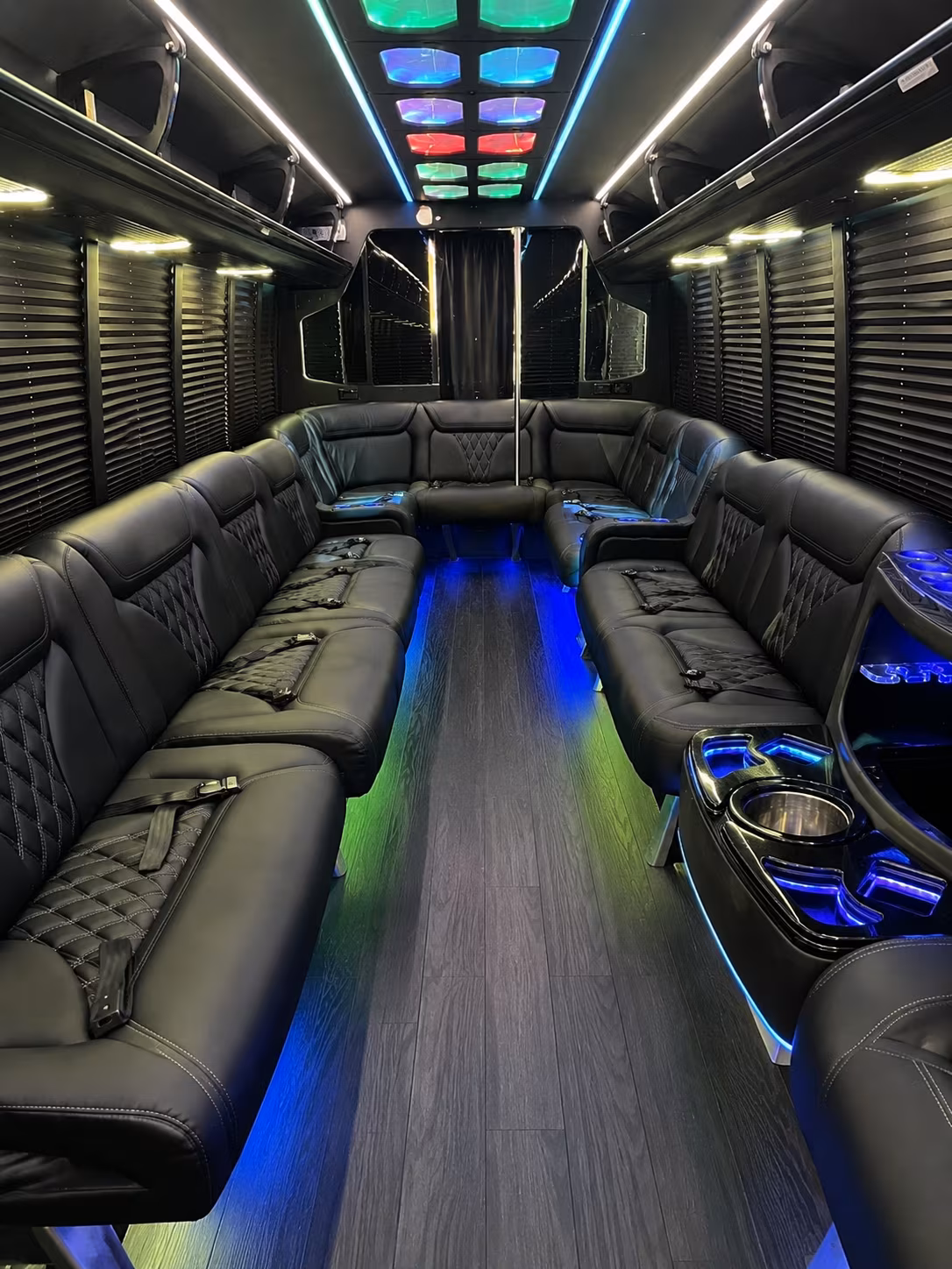 15 Passenger Party Bus Inside