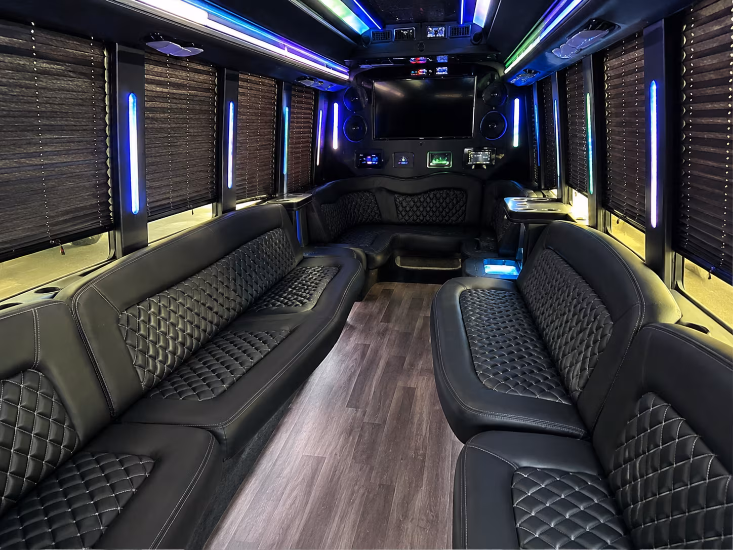 20 Passenger Party Bus Inside