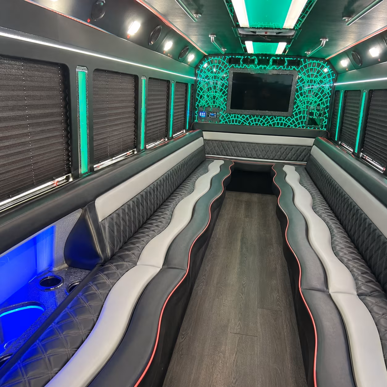 Knoxville Private Event Transportation party bus exterior