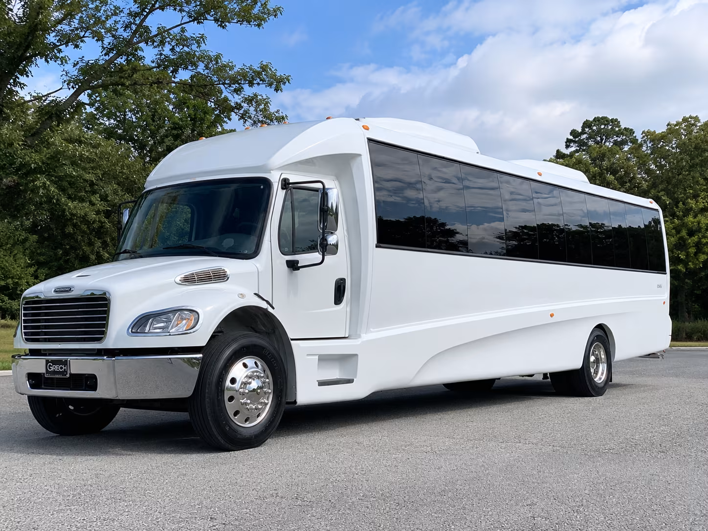 Knoxville Private Event Transportation party bus exterior