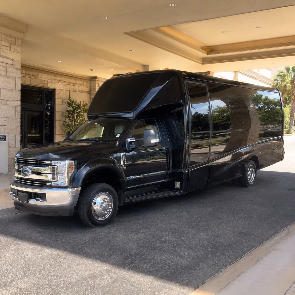 Knoxville Private Event Transportation party bus interior