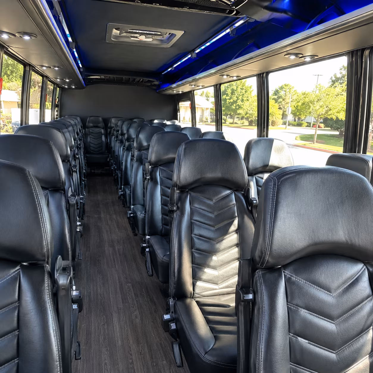 Knoxville School Event Transportation party bus exterior