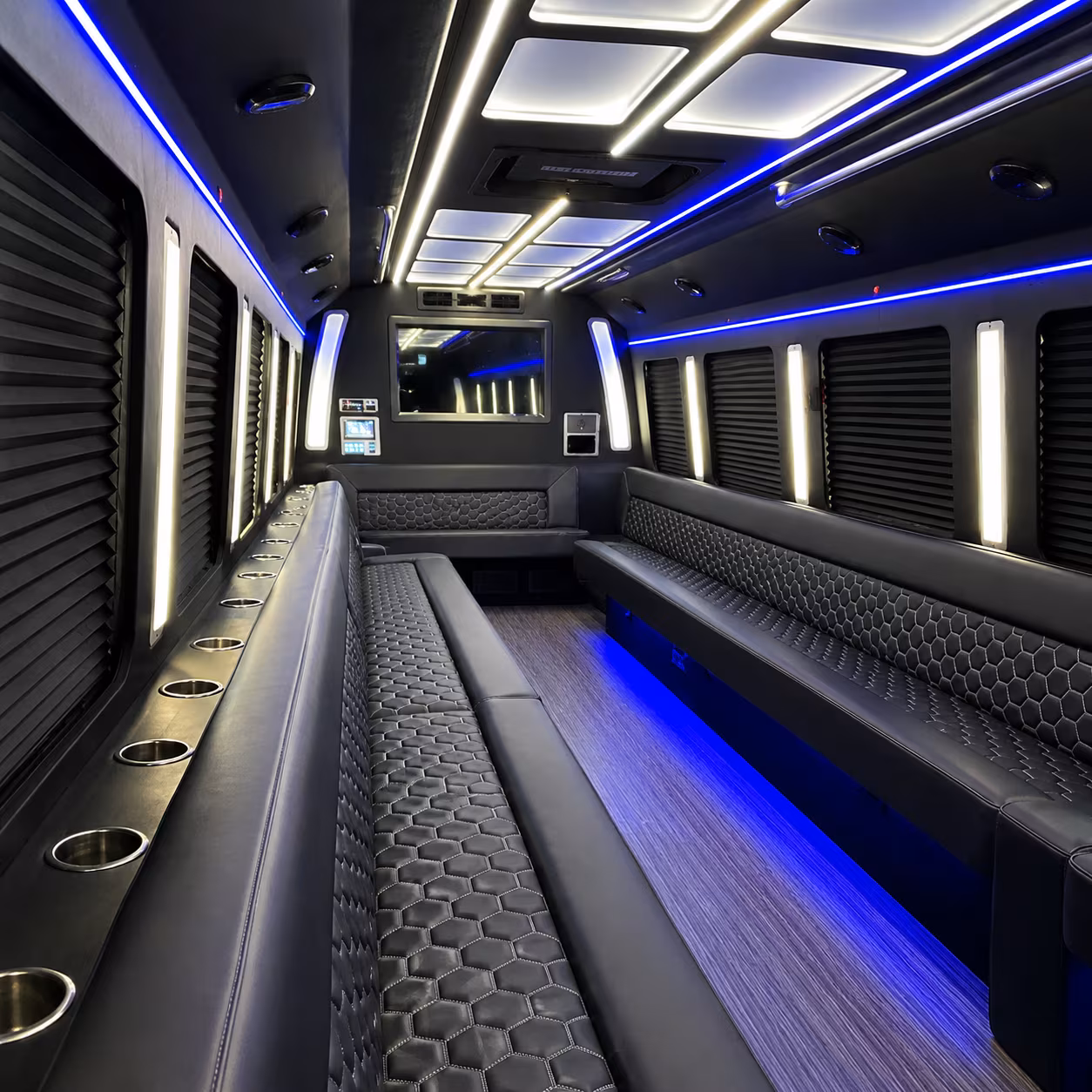 Knoxville Sporting Event Transportation party bus exterior