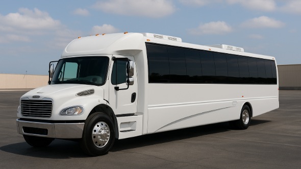 Exterior of Charter Bus Company Johnson City's 20 Passenger Party Bus in Johnson City
