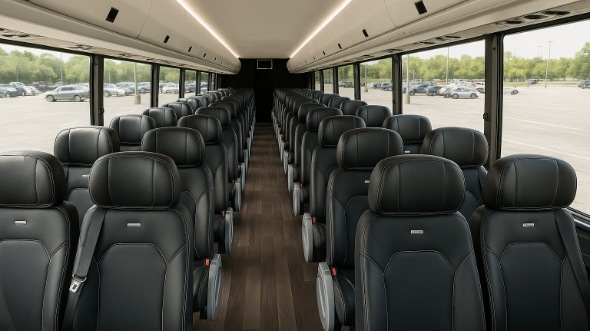 Interior of Charter Bus Company Knoxville's 28 Passenger Minibus in Knoxville