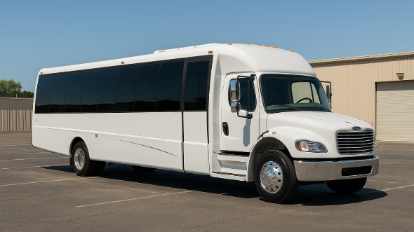Exterior of Charter Bus Company Spartanburg's 30 Passenger Party Bus in Spartanburg