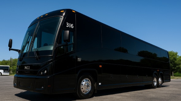 Exterior of Charter Bus Company Cleveland's 40 Passenger Party Bus in Cleveland