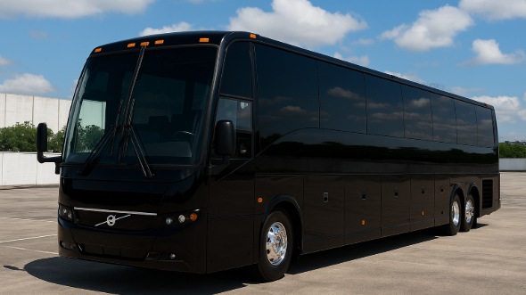 Exterior of Charter Bus Company Spartanburg's 40 Passenger Party Bus in Spartanburg