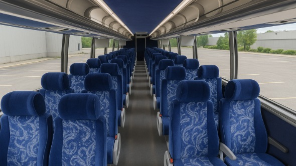 Interior of Charter Bus Company Knoxville's 46 Passenger Charter Bus in Knoxville