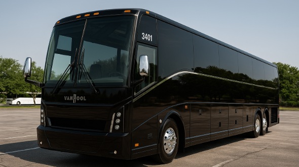 Exterior of Charter Bus Company Knoxville's 46 Passenger Charter Bus in Knoxville