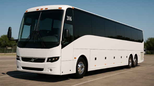 Exterior of Charter Bus Company Johnson City's 50 Passenger Party Bus in Johnson City