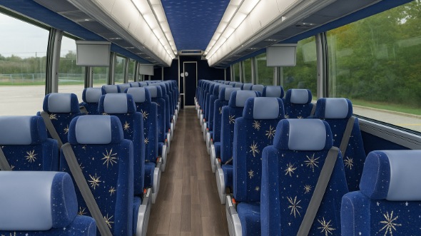 Interior of Charter Bus Company Knoxville's 51 Passenger Charter Bus in Knoxville