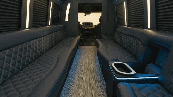 knoxville 30 passenger party bus inside